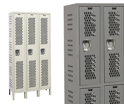 Industrial Gray 12 W x 12 D x 72 H Edsal CL4031GY Citadel Traditional Ventilated Single Tier Locker with Heavy Duty 16 Gauge Steel Doors Unassembled One Wide 1 Opening Powder Coated Finish